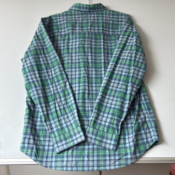 NWT - Columbia Men's Casual Blue and Green Plaid Shirt - Picture 6 of 13